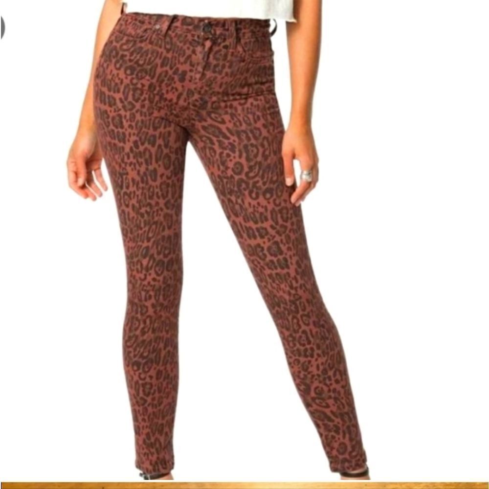 Joe's Jeans The Charlie Highrise Leopard skinny jean